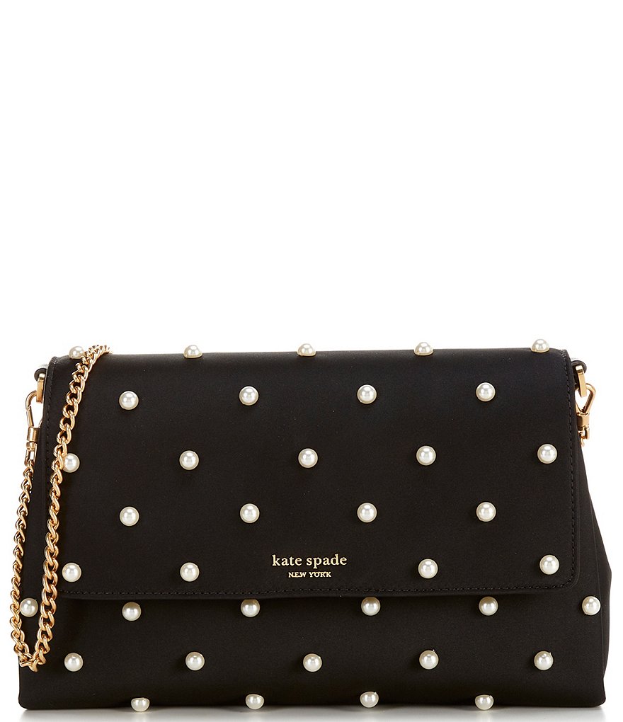 kate spade new york Grace Pearl Embellished Satin Crossbody