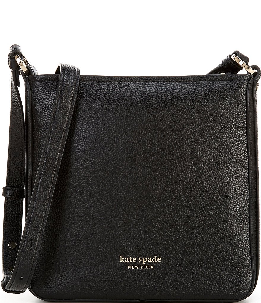 kate spade new york Hudson Pebbled Leather Small Messenger Bag | Dillard's