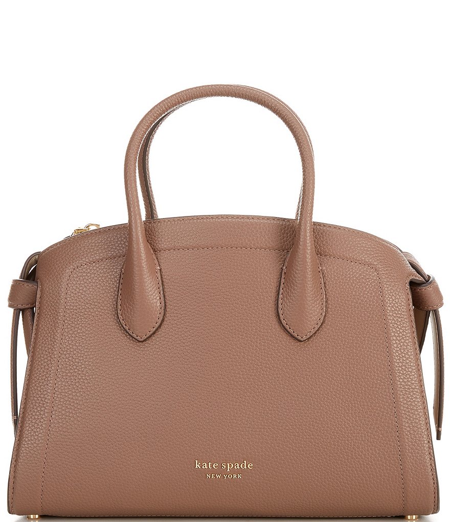 kate spade new york Knott Pebbled Leather Medium Zip Top Satchel Bag |  Dillard's