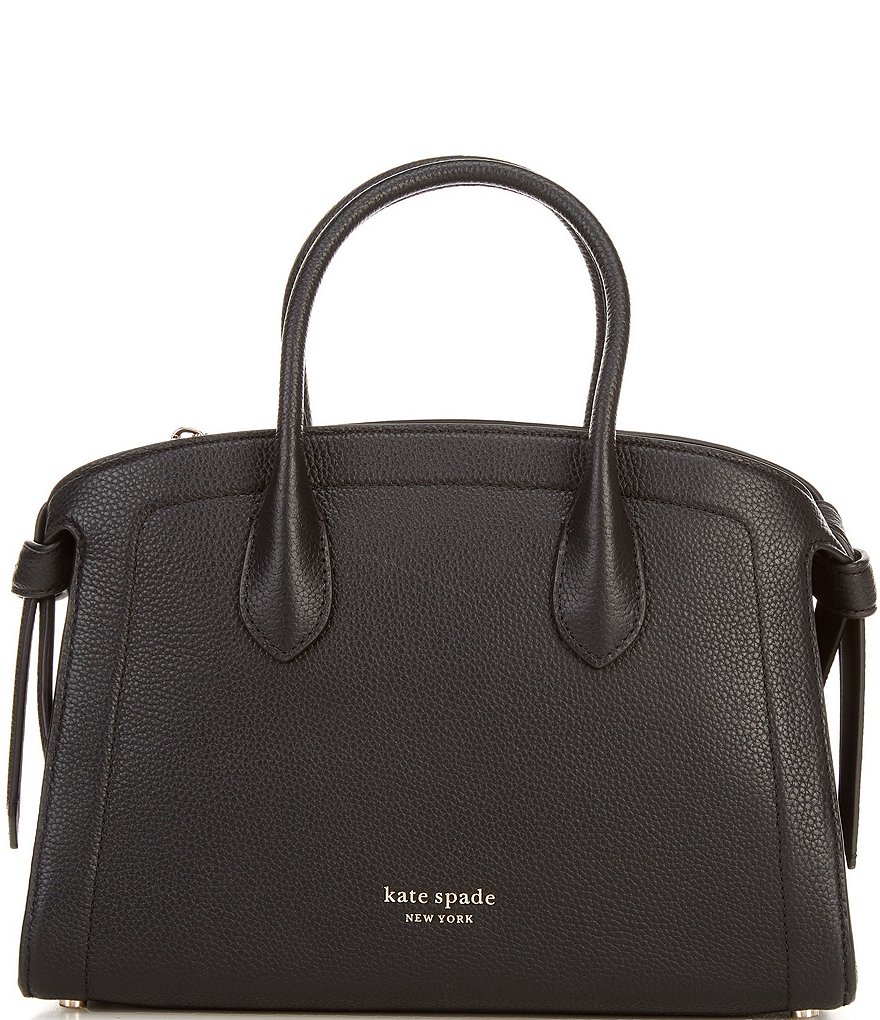 kate spade new york Knott Pebbled Leather Medium Zip Top Satchel Bag