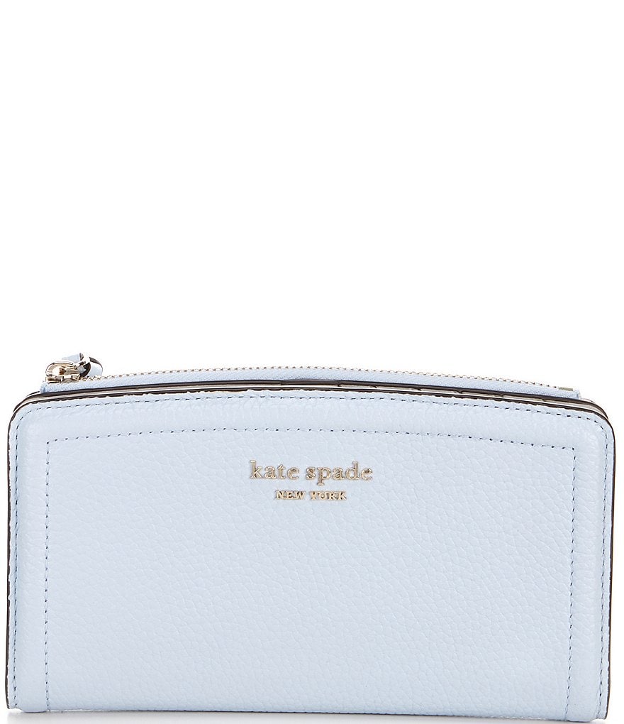 kate spade new york Knott Pebbled Leather Zip Slim Wallet | Dillard's