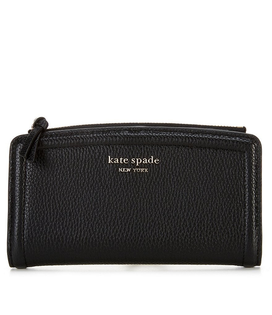 kate spade new york Knott Pebbled Leather Zip Slim Wallet | Dillard's