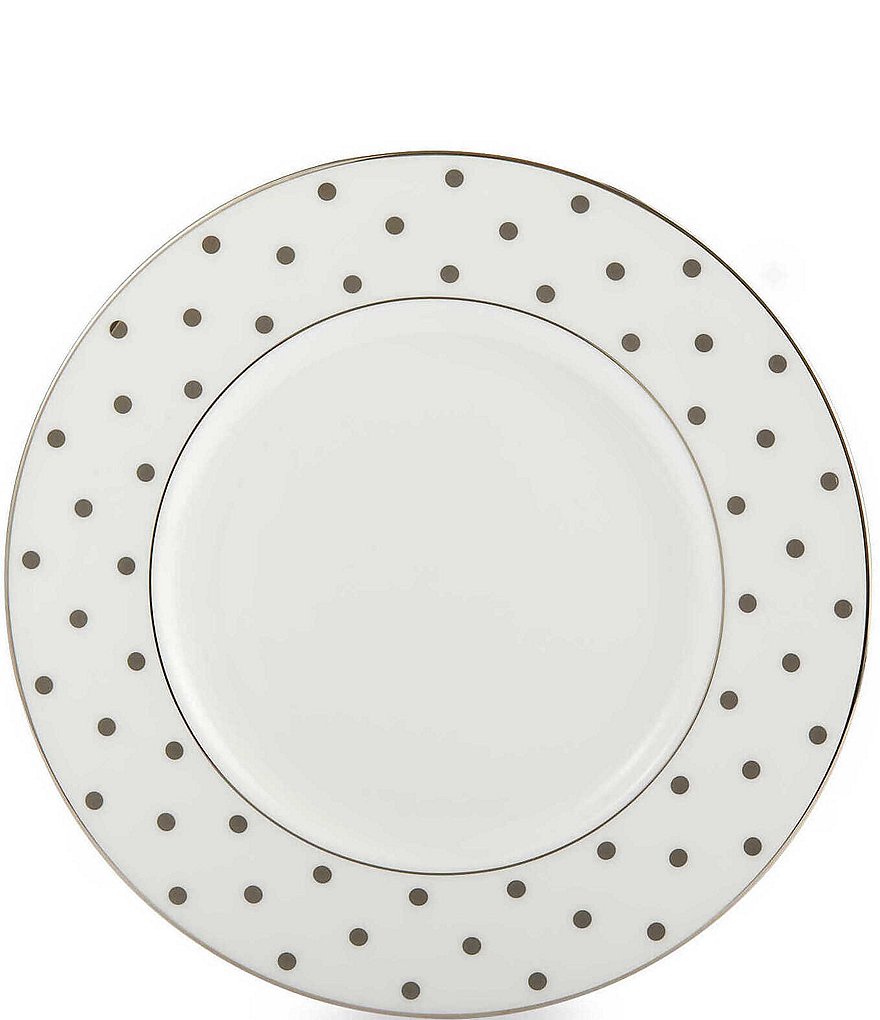 kate spade new york Larabee Road Platinum-Dotted Bone China Accent ...