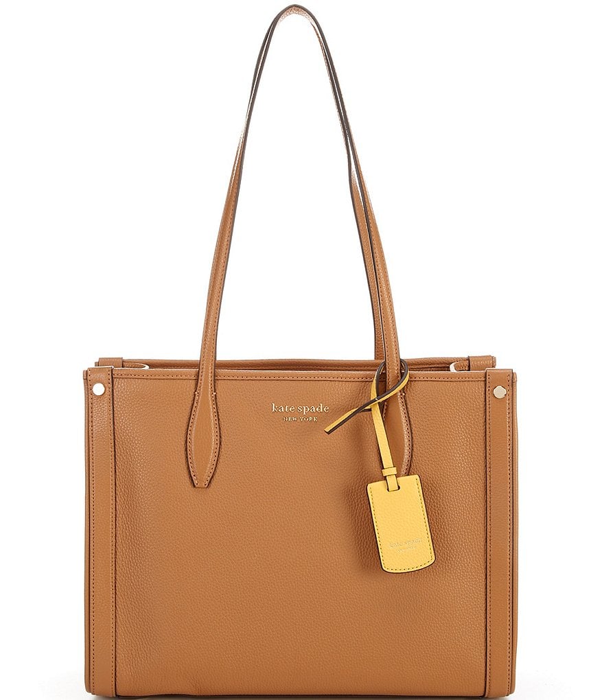 Tall Leather Tote / Medium Leather Bag / Brown Handbag