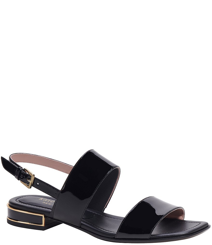 Kate Spade White buy Black Studded Leather Sandals 9