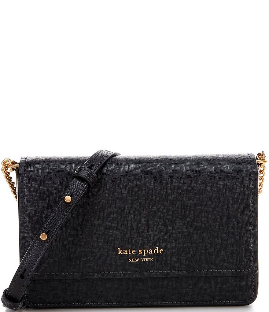 Kate Spade Gold Chain Crossbody Bag in Black Nylon ref.599726 - Joli Closet