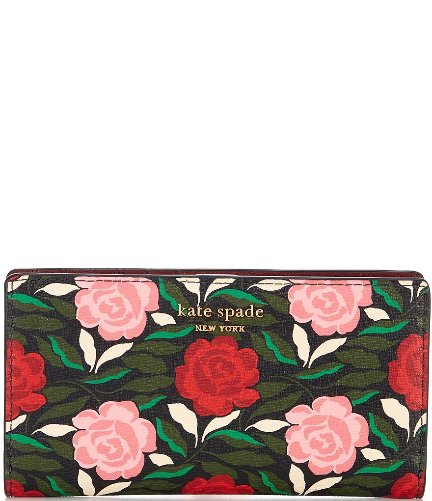 Kate Spade New York Morgan Rose Garden Zip around Continental Wallet