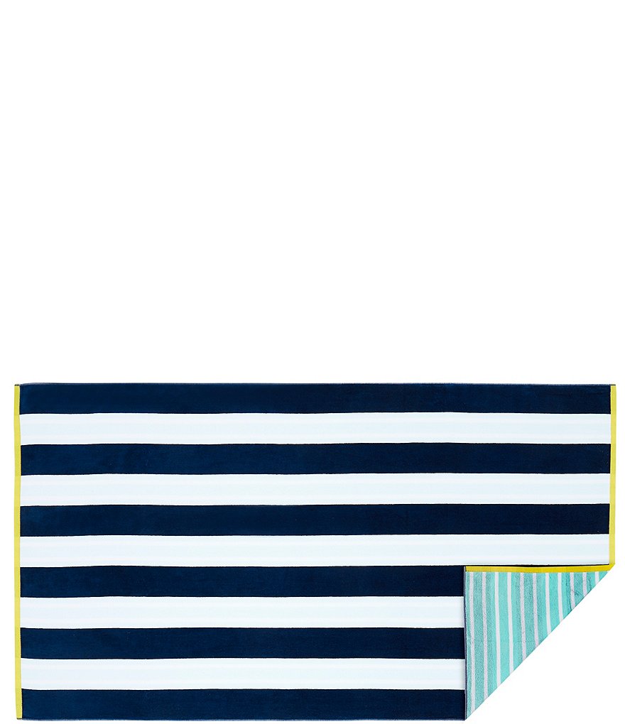 kate spade new york Outdoor Living Collection Reversible Cabana Stripe  Beach Towel