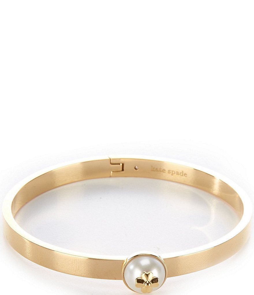 kate spade new york Pearls on Pearls Hinged Bangle Bracelet | Dillard's