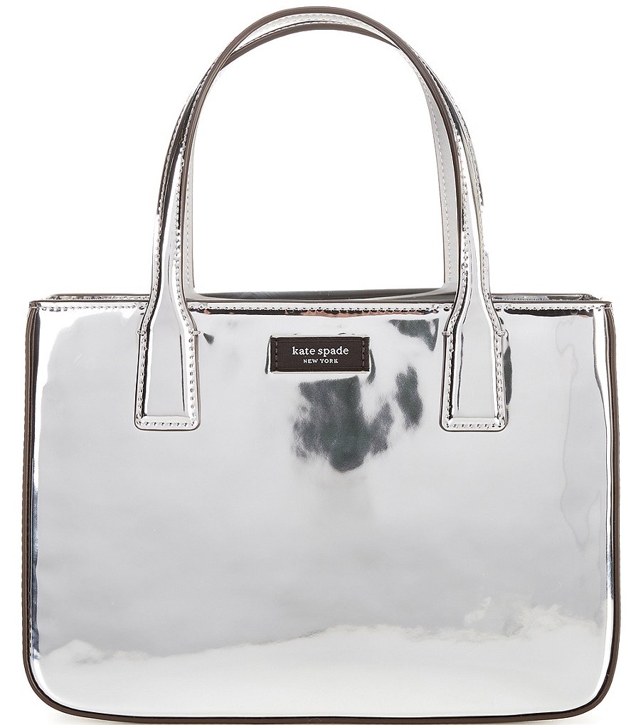 Kate Spade Newyork 100% leather smokestack gray sold tote