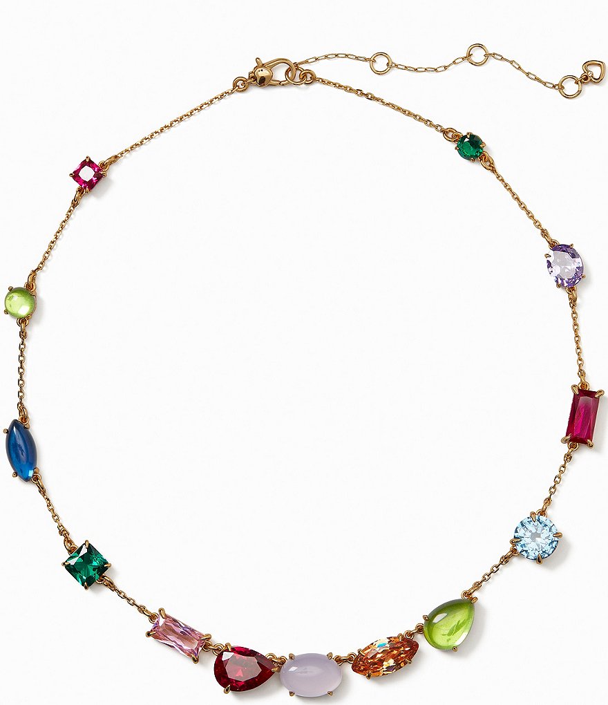 kate spade new york Showtime Stone Scatter Collar Necklace | Dillard's