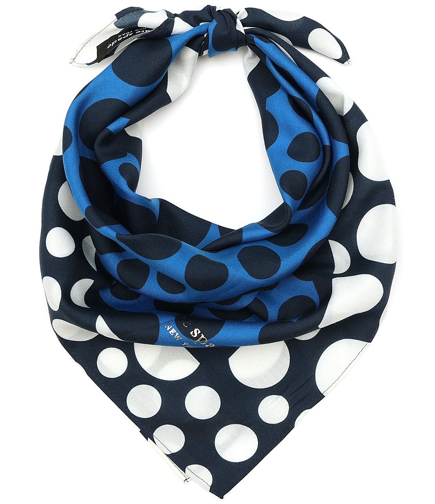 kate spade new york Snow Dot Bandana Square Scarf | Dillard's