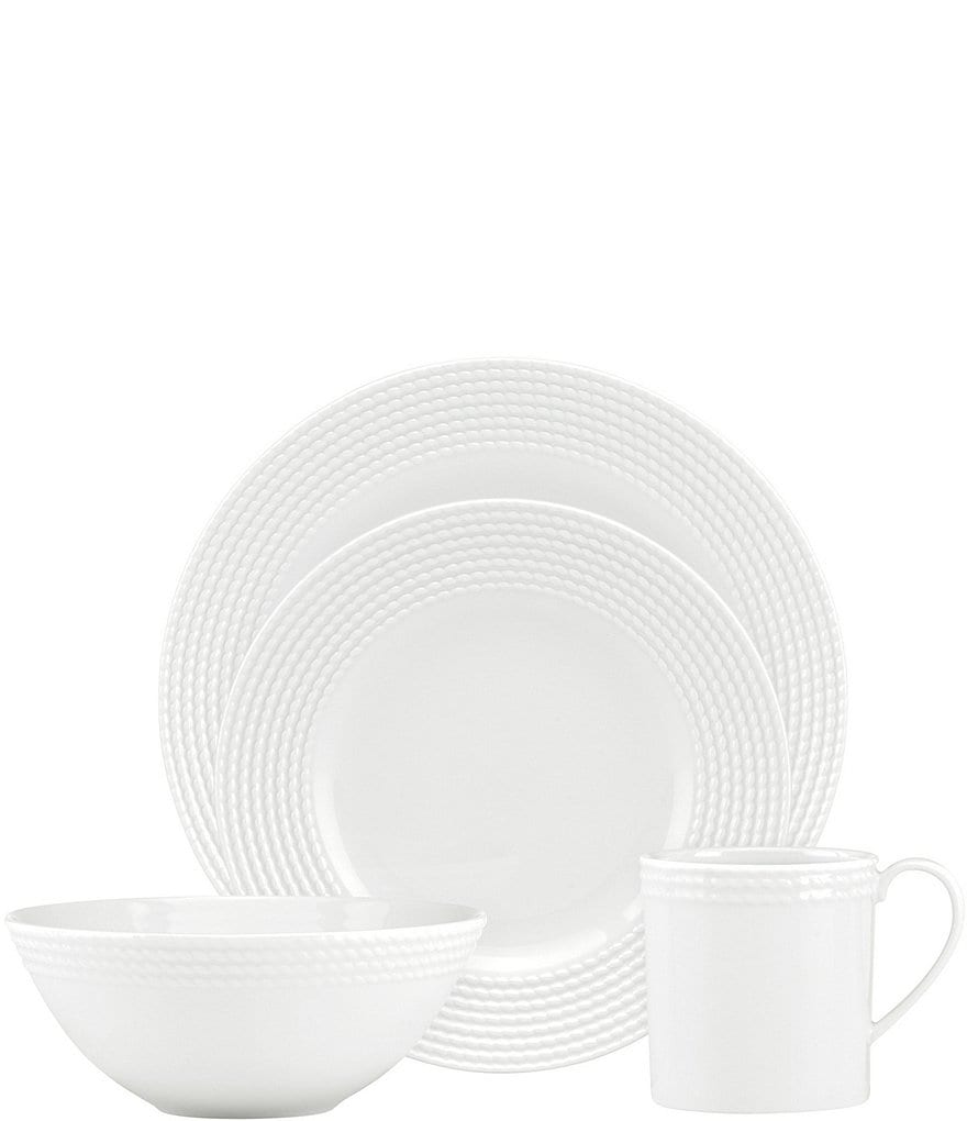 kate spade new york Wickford Rope Porcelain 4-Piece Place Setting |  Dillard's