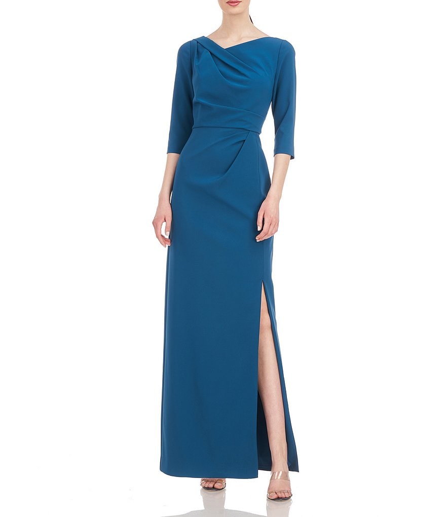 Kay Unger Tess A-line Gown in Blue