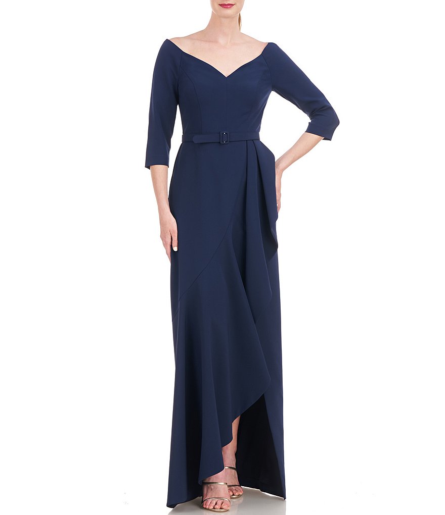 Portrait neckline mother outlet of the bride dresses