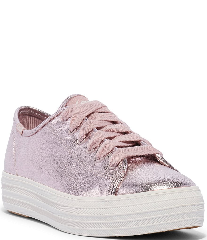 Keds Celebrations Collection Triple Kick Metallic Leather Platform ...