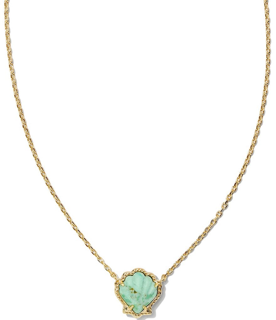 【Kendra Scott】Brynne シェル ゴールド ネックレス Brynne Shell Gold Short Pendant Necklace | Kendra Scott