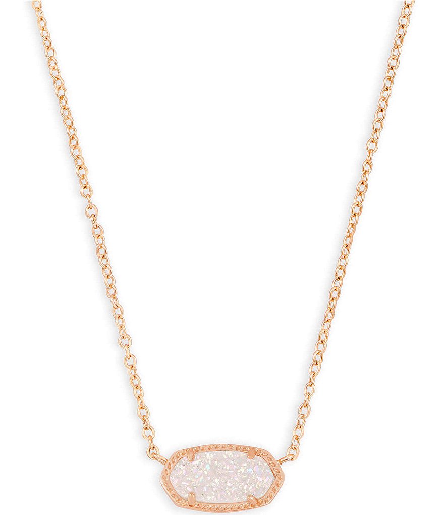 Kendra Scott Elisa Rose Gold Pendant Necklace