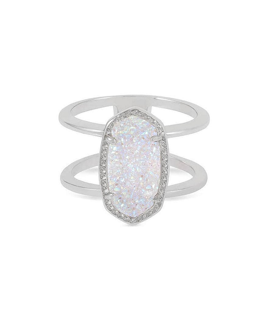 Kendra Scott Elyse Silver Double Band Ring