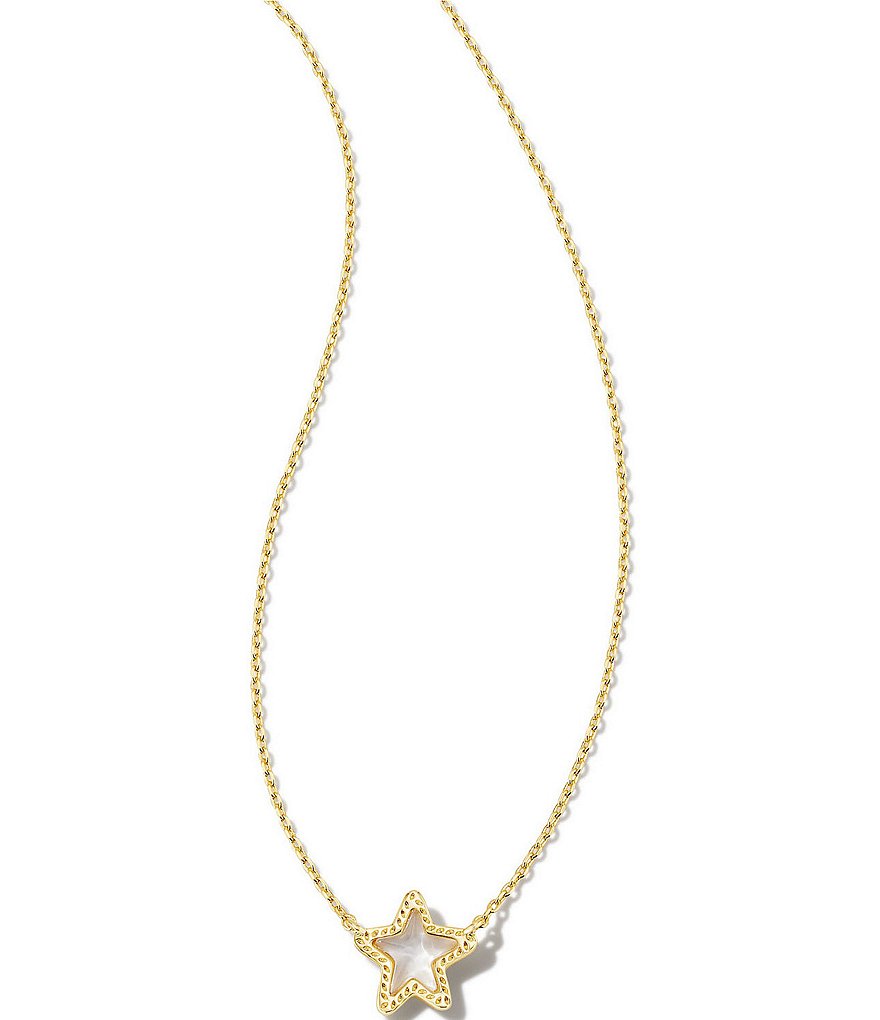 Kendra Scott Women's Jae Star Pendant Necklace, 14K Gold