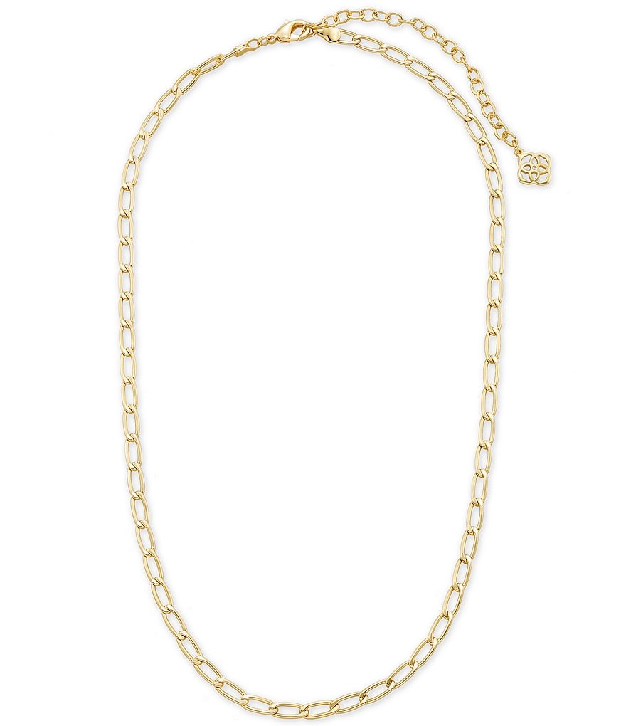 Kendra Scott Ashton Half Chain Necklace Gold - White Pearl - Savvy Blake LLC