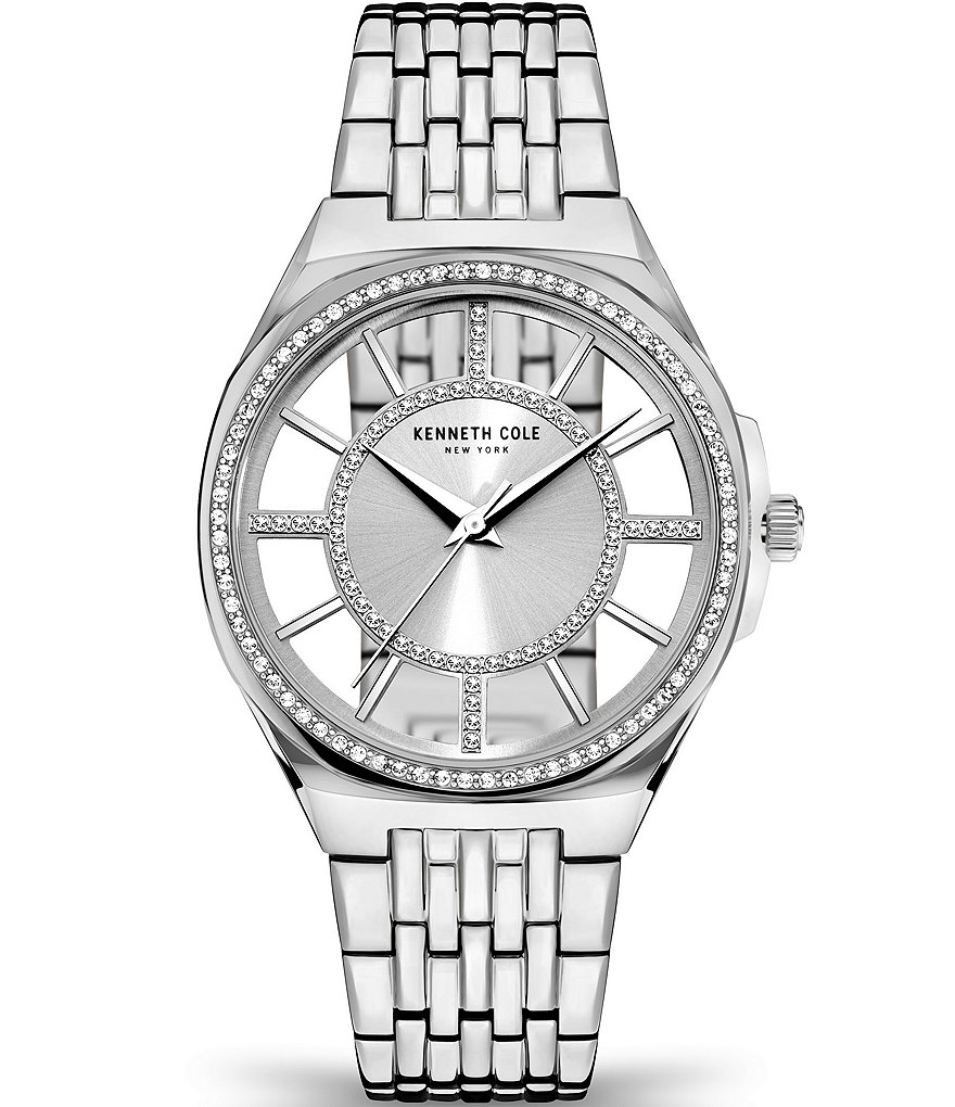 Kenneth Cole New York Women's Transparent Dial Bracelet Watch