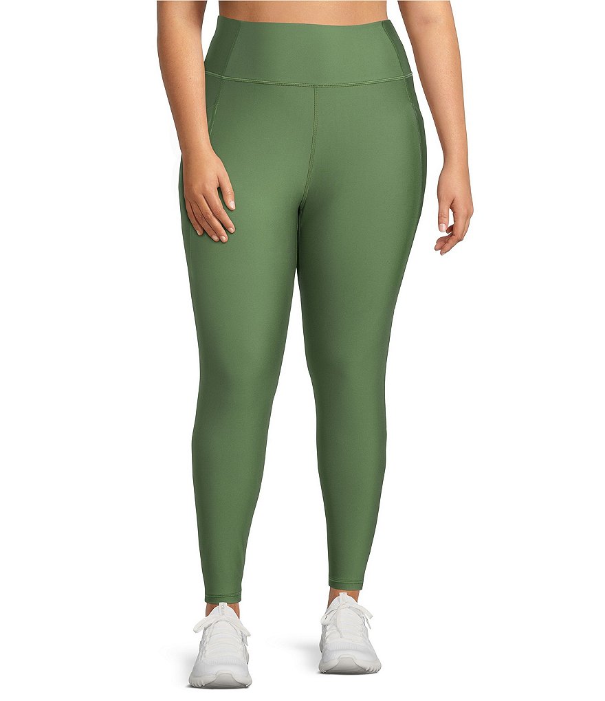 Kinesis Plus Size High Rise Moisture Wicking Ankle Leggings | Dillard's