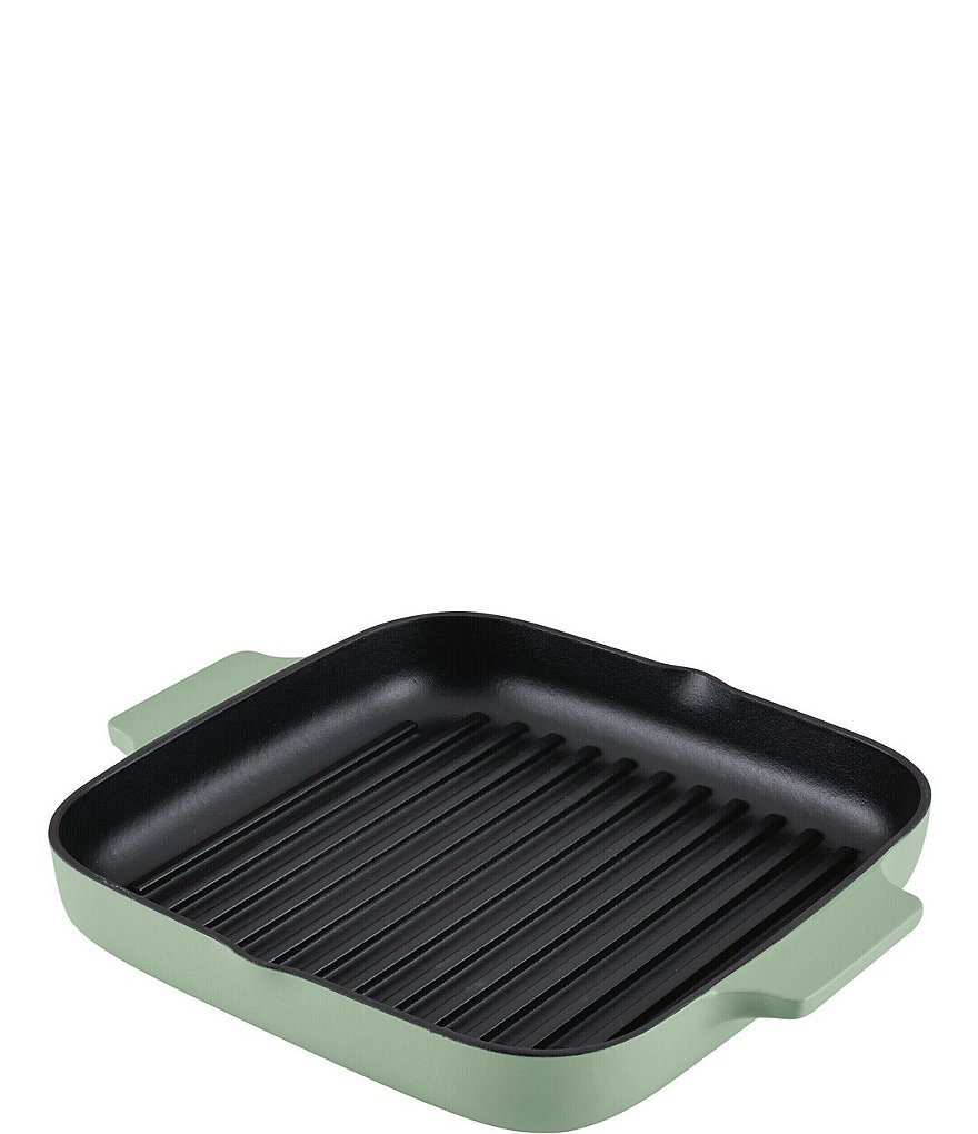 Kitchenaid Enameled Cast Iron Square Grill and Roasting Pan, 11-Inch