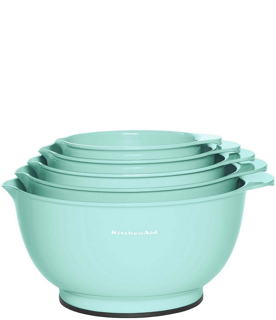KitchenAid Set of 5 Mixing Bowls - Aqua Sky