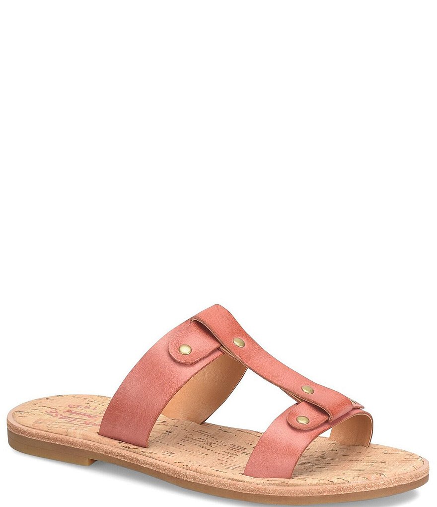 Buy Orange Flower Toe Strap Israeli Handmade Leather Sandals | Israel -Catalog.com