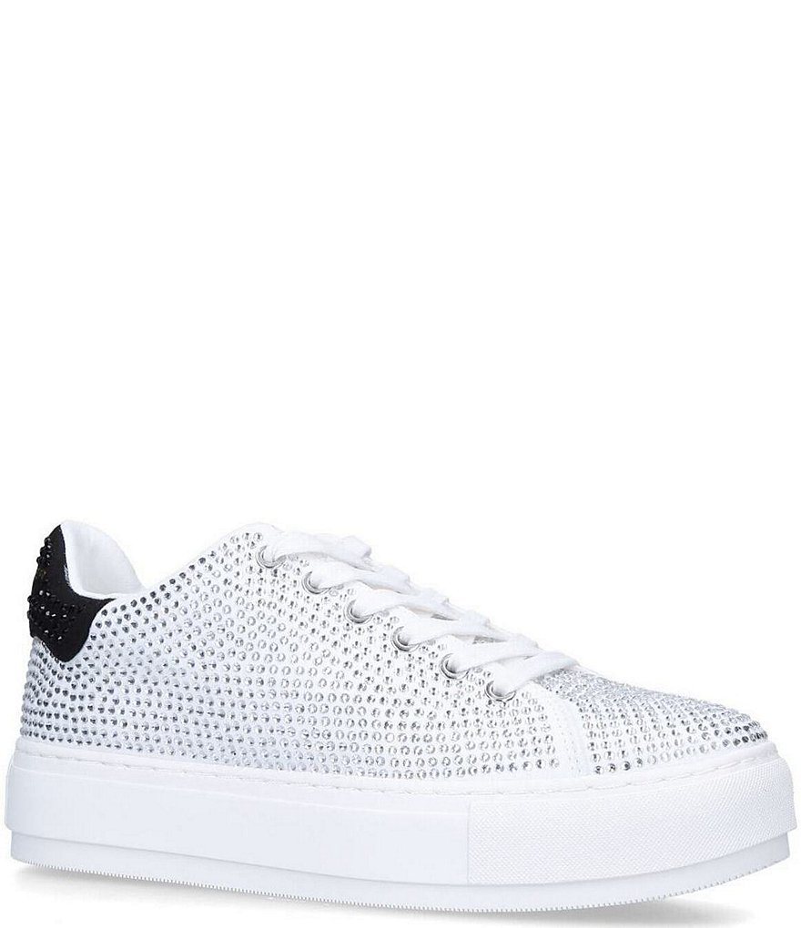 Kurt Geiger London Laney Rhinestone Lace-Up Platform Sneakers | Dillard's