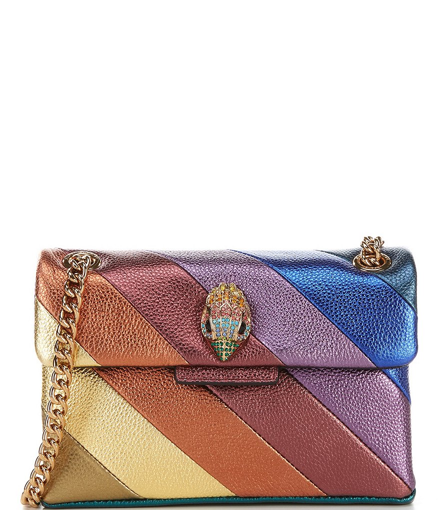 Kurt Geiger London Mini Jewel Tone Metallic Rainbow Crossbody Shoulder ...