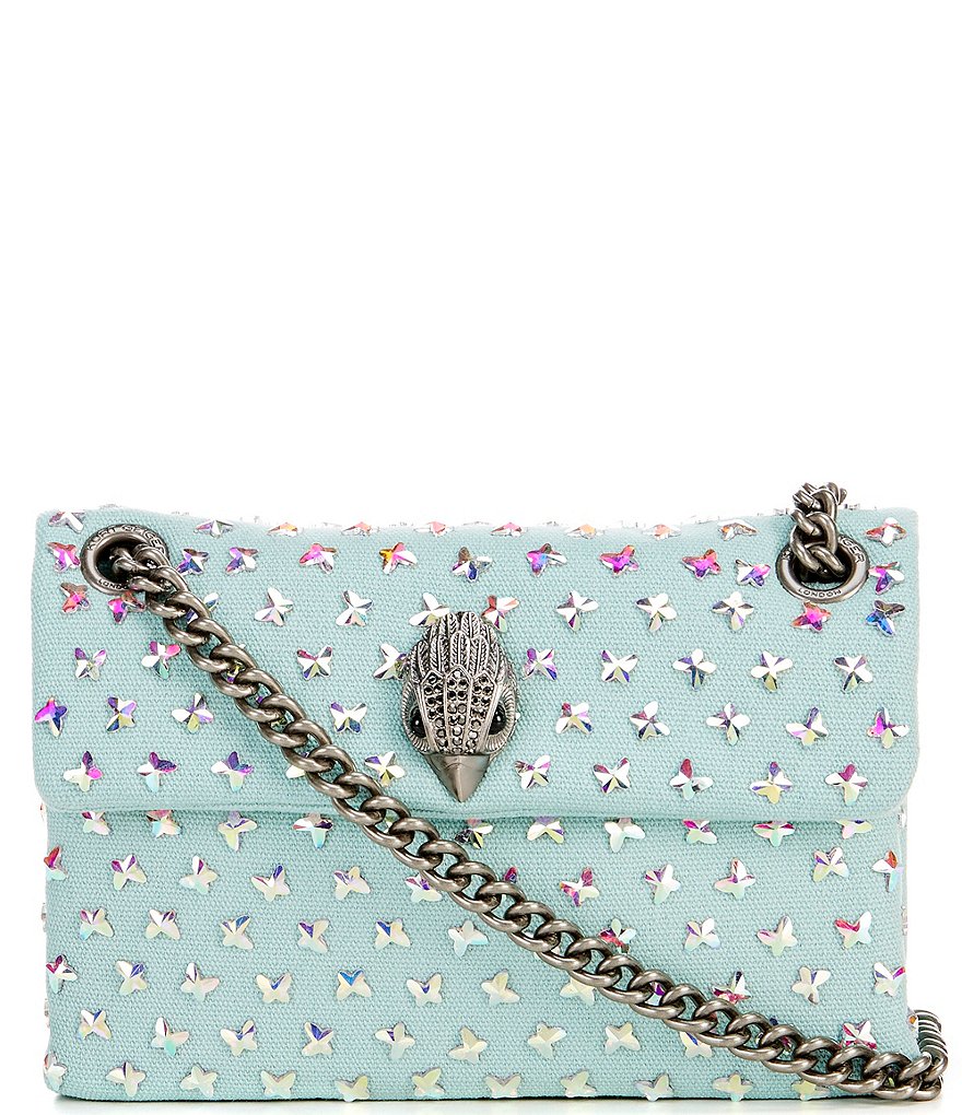 Kurt Geiger London Mini Kensington Crystal Butterfly Fabric Crossbody ...