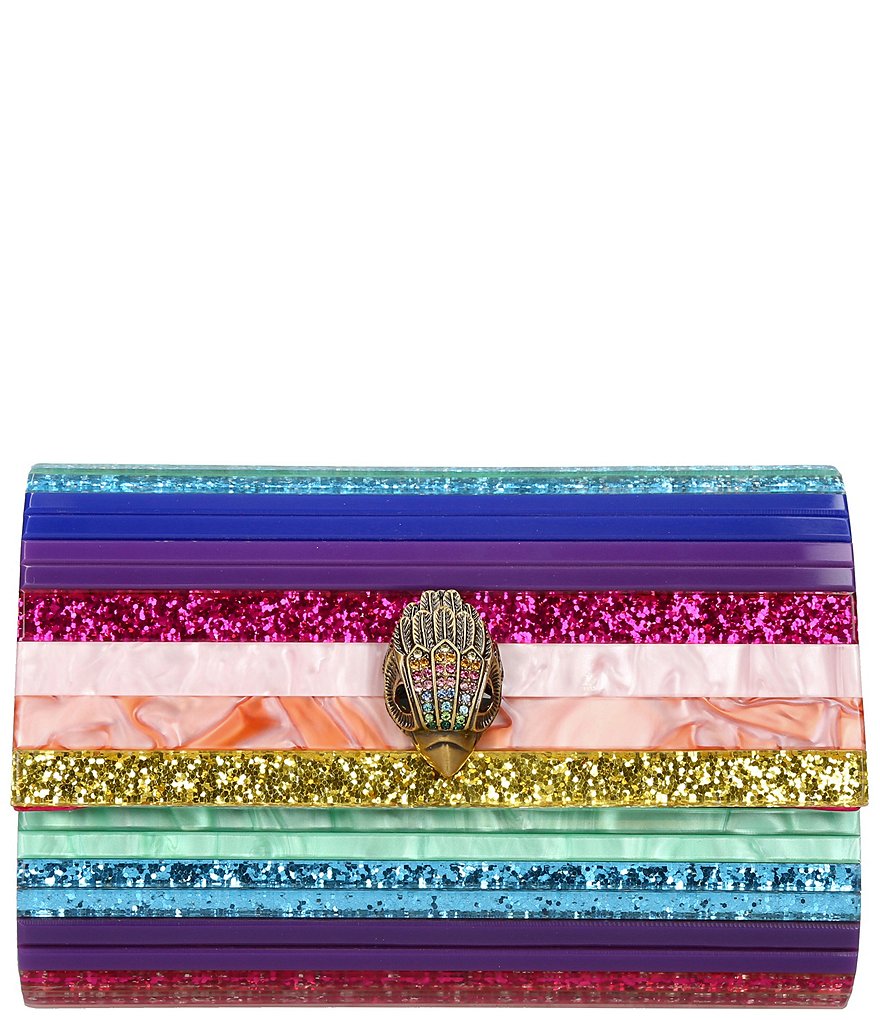 rainbow clutch bag kurt geiger