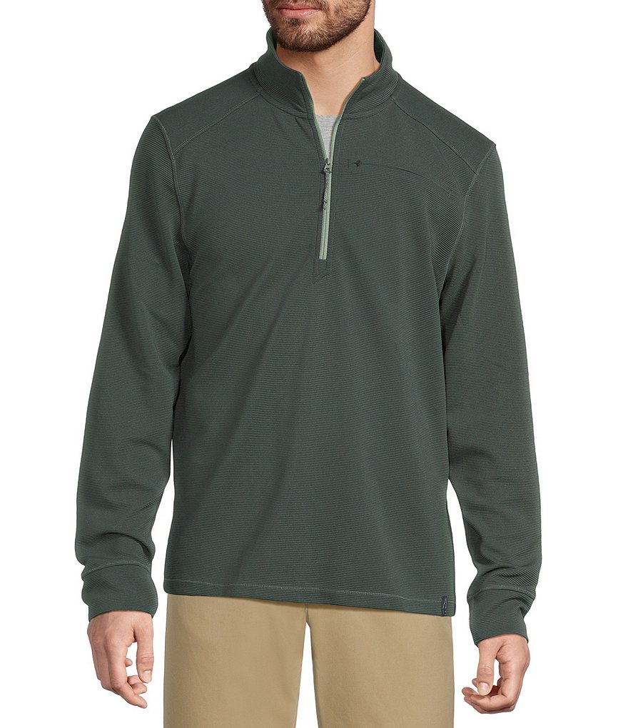 L.L.Bean VentureStretch Ottoman-Rib Quarter-Zip Pullover | Dillard's