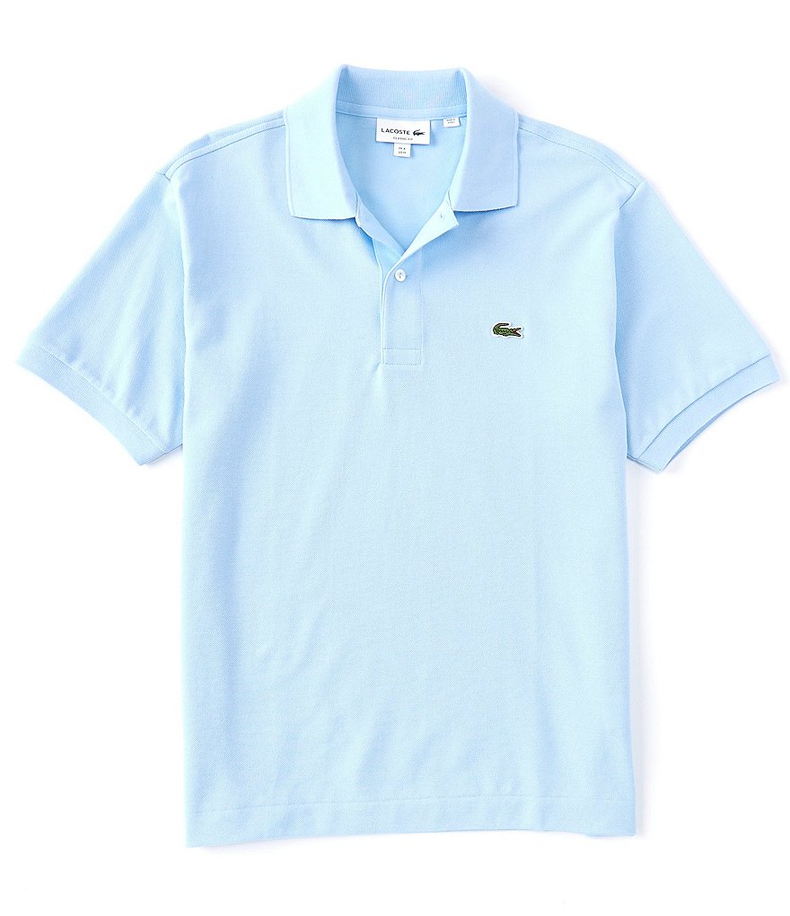 Lacoste Men's Classic Short Sleeve Piqué L.12.12 Polo Shirt, Ash, Small at   Men's Clothing store