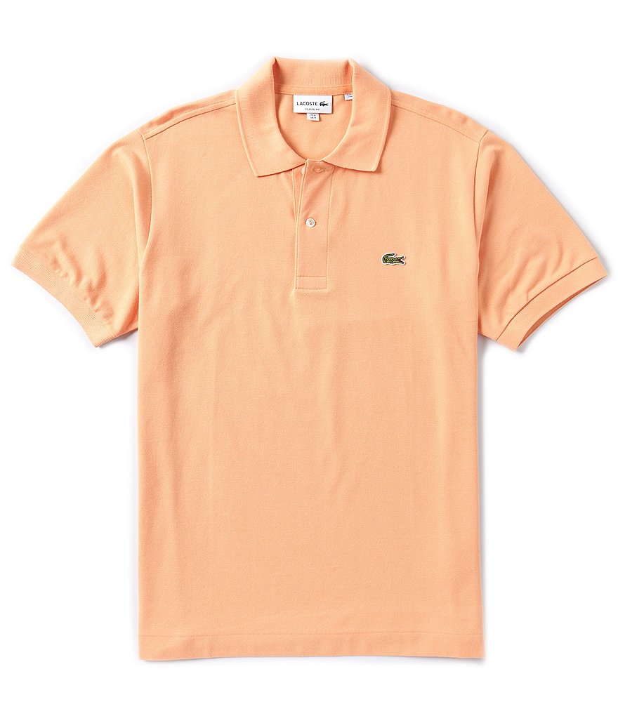 Orange lacoste polo best sale