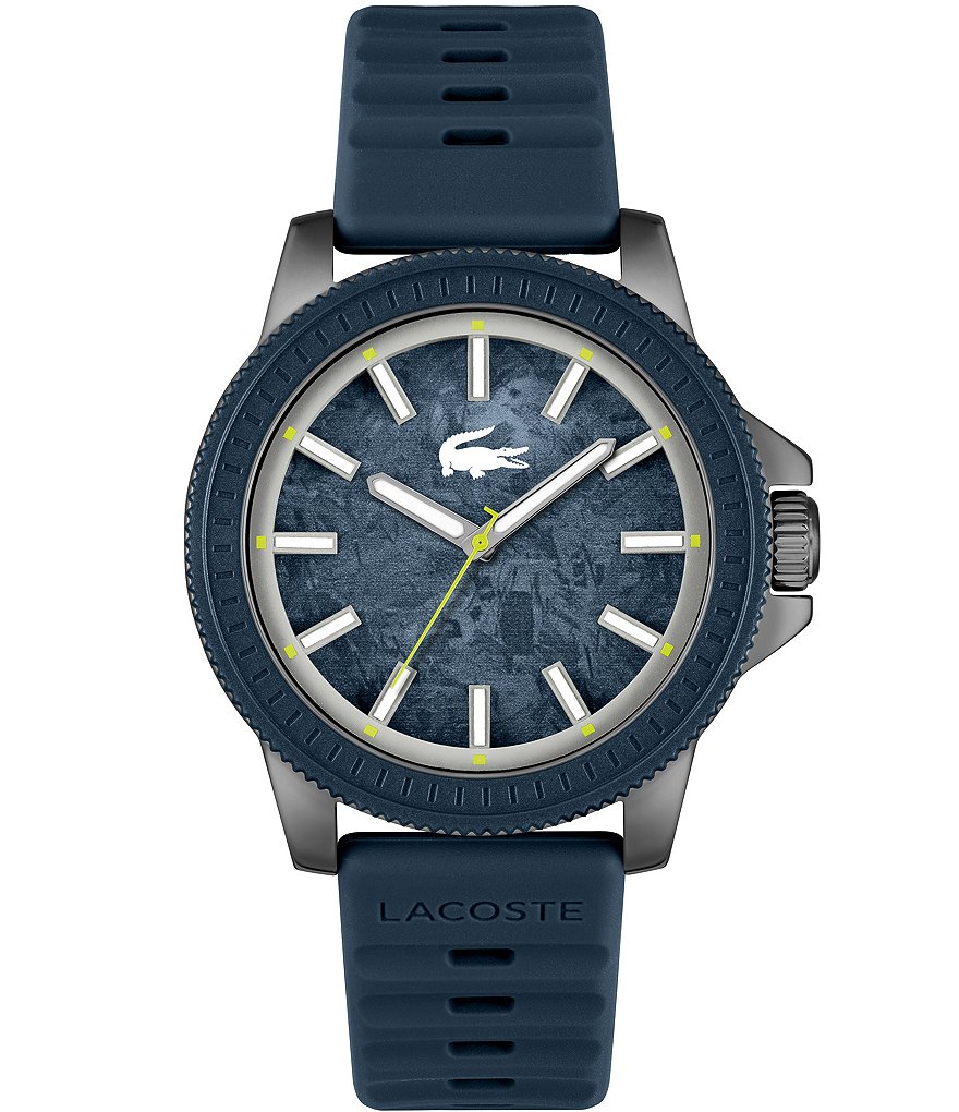 【冬バーゲン★特別送料無料！】 Men's Lacoste Highkey Strap Silicone Navy Analog Quartz 2人掛け・3人掛けソファ