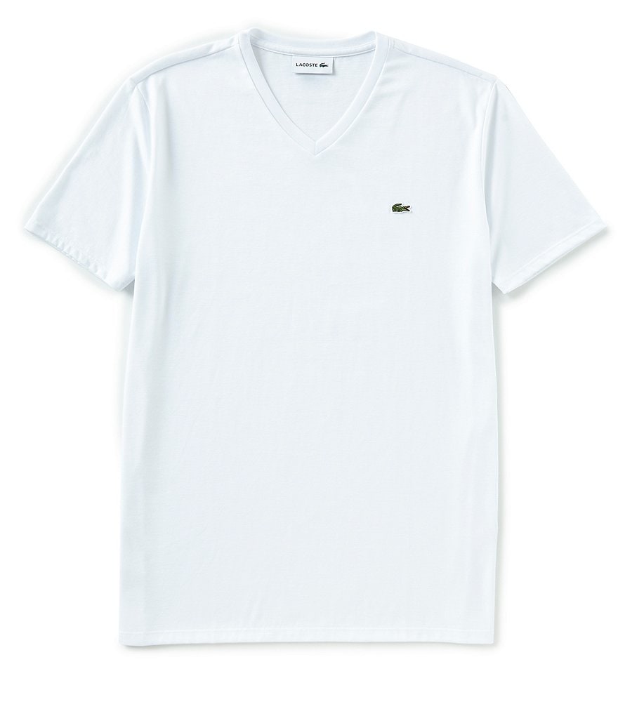 Lacoste Homme Classic Fit Cotton V Neck Tee 