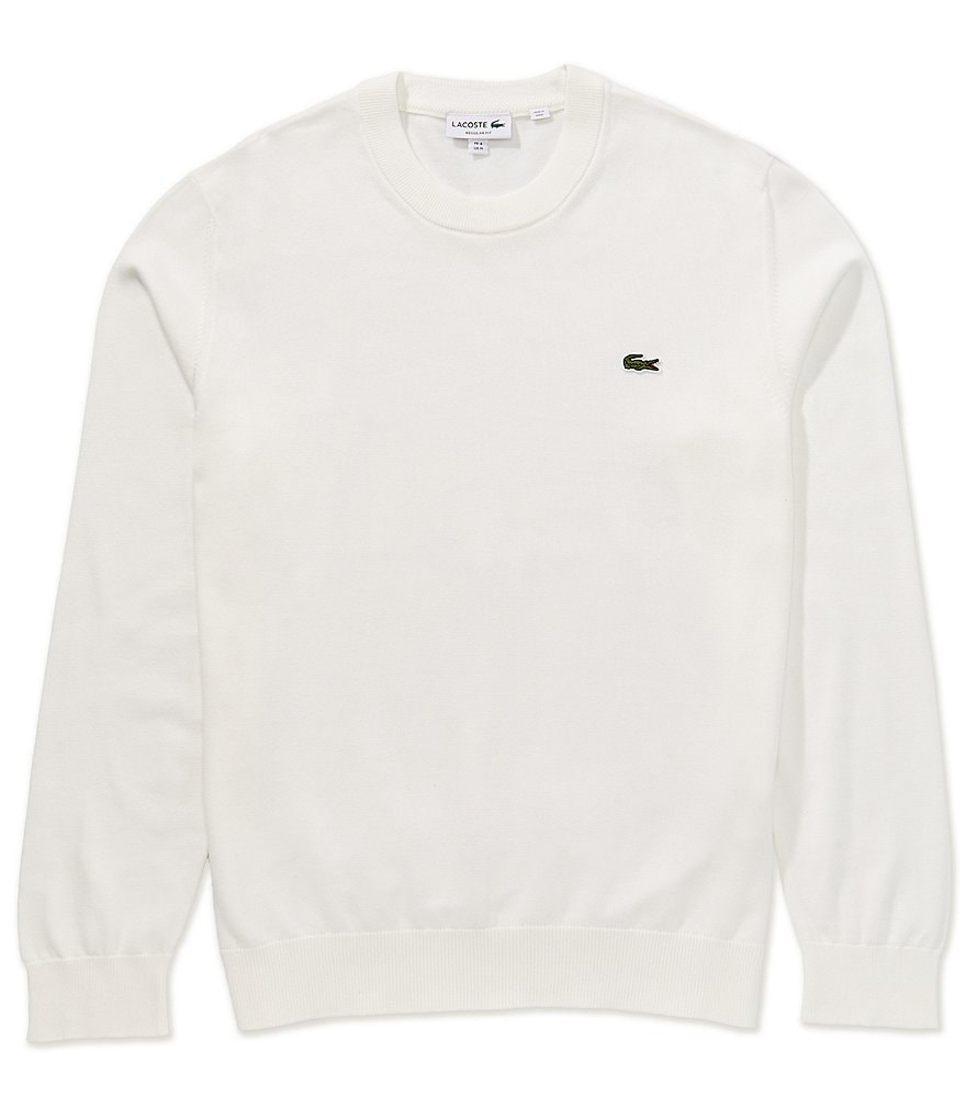 【美品】LACOSTE ブラック トレーナー LACOSTE（ラコステ） トレーナー スウェット エッセンシャルクルー