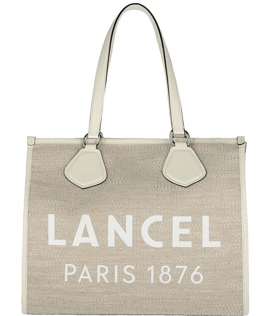 Lancel Large Canvas Logo Tote Bag Dillards 5771