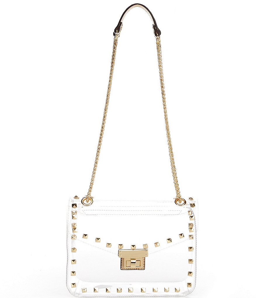 Landry Clear Lock with Studs Crossbody Bag | Dillard's