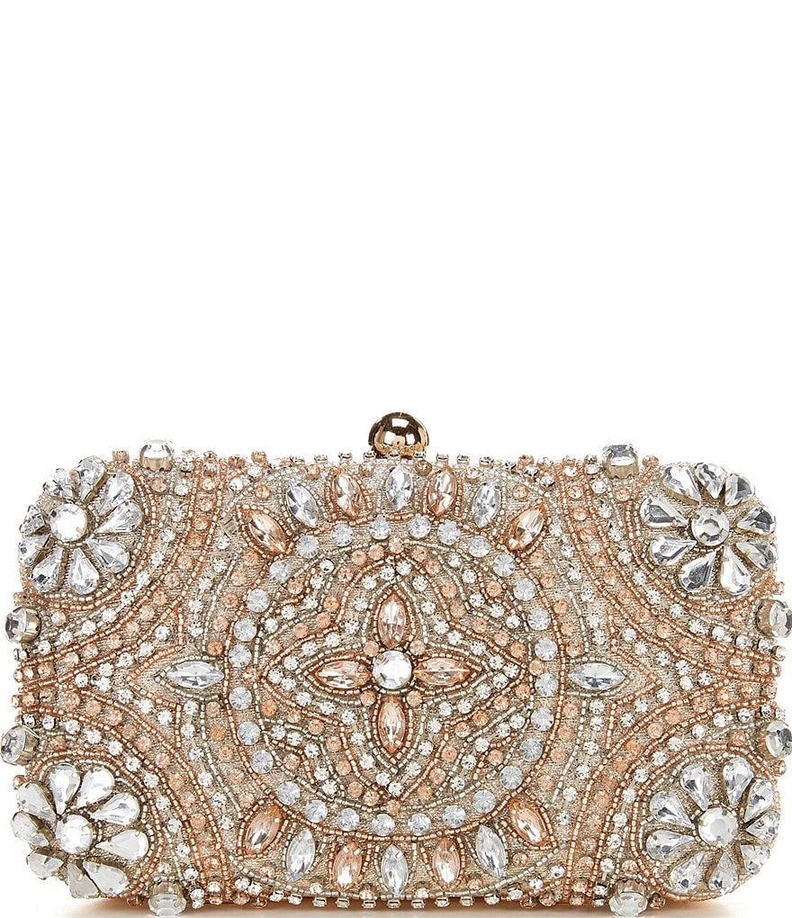 Landry Encrusted Crystal Minaudiere Clutch | Dillard's