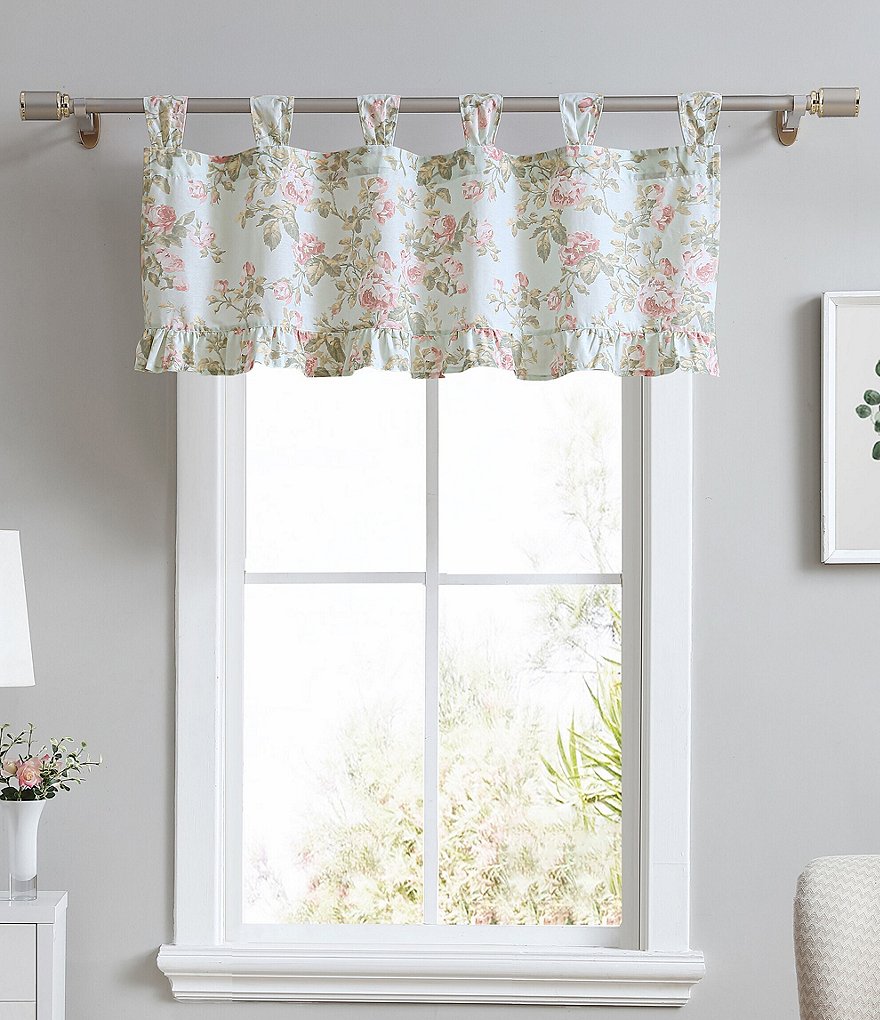 Laura Ashley Madelynn Tab Top Window Valance | Dillard's