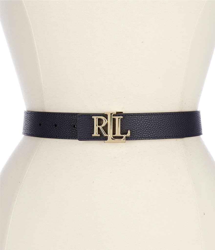 ベルト RALPH LAUREN Oval-Logo Reversible Leather Skinny Belt Lauren by Ralph Lauren | Oval-Logo Reversible Leather Skinny