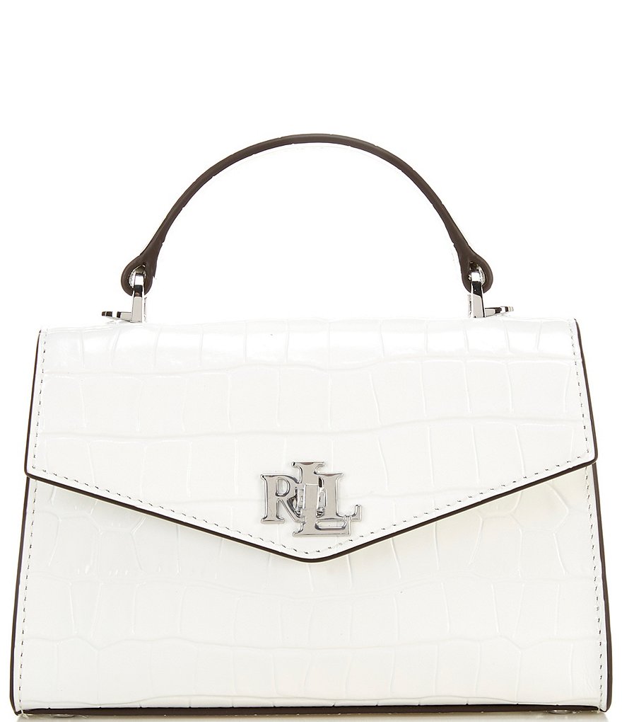 激安 Lauren Ralph 上質レザーCrocodile-Embossed Satchel Bag 👜Lauren Ralph Lauren Croc-Embossed Medium satchel | eBay