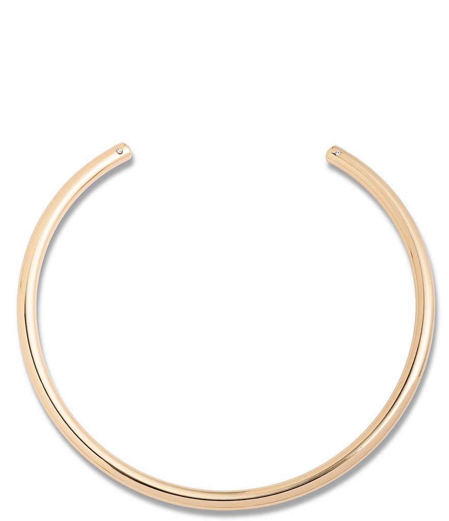 Lauren Ralph Lauren Gold Tone Hard Collar Necklace