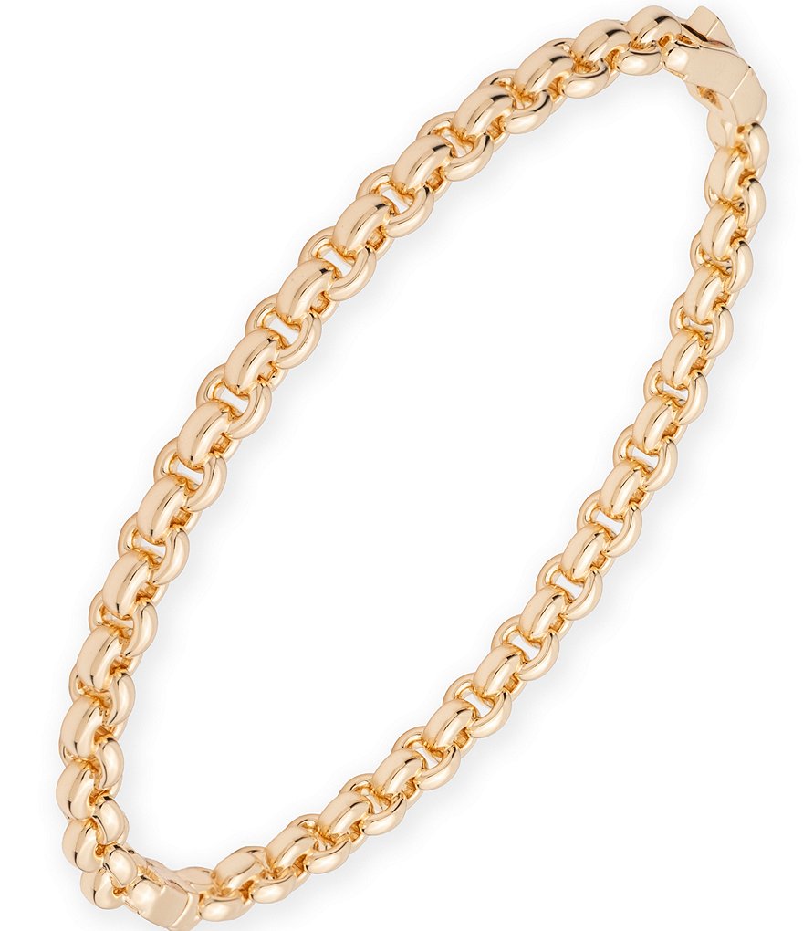 Lauren Ralph Lauren Gold Tone Rolo Chain Bangle Bracelet | Dillard's