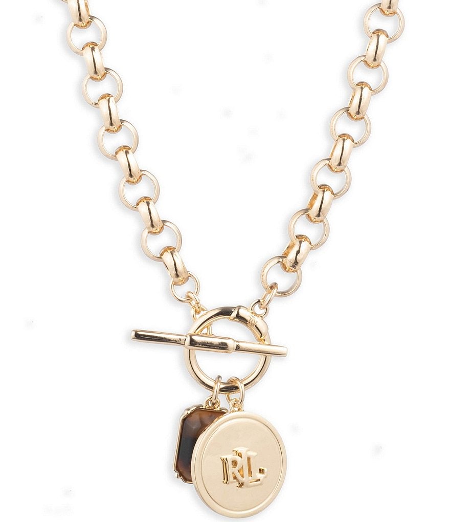 Lauren Ralph Lauren Gold Tone Tortoise Collar Necklace | Dillard's