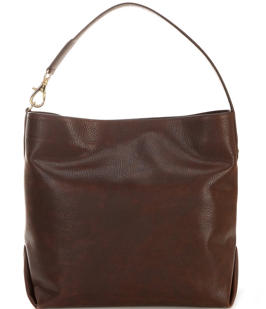 Lauren Ralph Lauren Kassie Large Leather Shoulder Bag | Dillard's